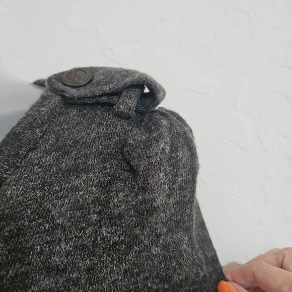 Ryu layerd Ruffle sweater dress Gray Black Peticoat size S Coquette Whimsigoth - Picture 5 of 11